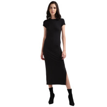 Calvin Klein Modal Bodycon Kleid in Midi-Länge
