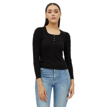 Harpa Dames Effen Regular Top (Gr7051_Zwart Extra Klein)