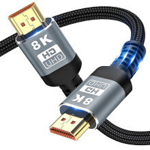 8K HDMI kabel 3 m, certifikovaný 1ms 48Gbps Ultra High Speed HDMI 2.1 kabel 8k 60Hz
