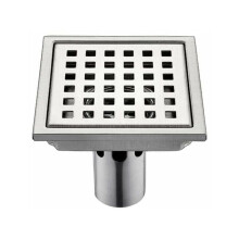 Caniveau de douche carré, grille haute performance 150 mm x 150 mm en acier inoxydable SUS 304, filtre anti-retour pour bars et établissemen