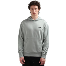 Sudadera con capucha de algodón Calvin Klein gris pizarra