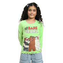 Kidsville We Bare Bears Printed T-Shirt Voor Meisjes Groen