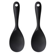 Espátula de arroz de silicone compatível com design ergonômico, versátil, resistente ao calor e antiaderente, utensílio de cozinha higiênico