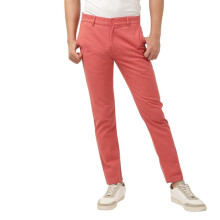 Chinos Casual Laranja Slim Fit de Cintura Média