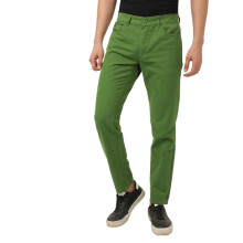 Hardsoda Verde Slim Fit Chinos Casuais de Cintura Média