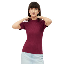 Harpa Dames Effen Regular Blouse (Gr6228_Maroon X-Small)