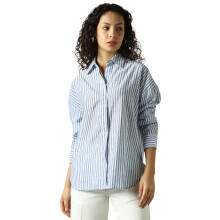 Camisa Listrada Oversized para Mulher High Star