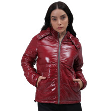 Freehand Dames Polyester Effen Puffer Hooded Jas