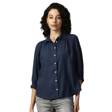 Camisas Femininas de Algodão Oversized com Colarinho Aberto e Mangas Longas