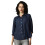 Camisas Femininas de Algodão Oversized com Colarinho Aberto e Mangas Longas 1