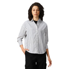Camisas de Mulheres de Algodão Oversized com Gola e Mangas Compridas High Star