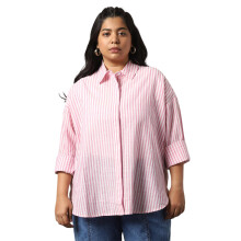 Camisa Oversized Feminina High Star com Colarinho Largura Total 28