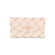 Guess Women'S Pink Braided Wallet| Ladies Purse Handbags | Gift For Ladies