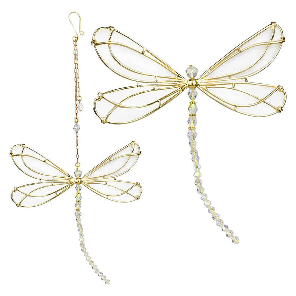 Dragonfly Sun Catcher Pendant, Hanging Ornament Compatible With Window Garden Home Decor 3564946403303