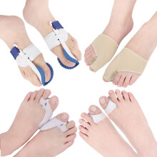 Verstelbaar druksysteem voor bescherming van het grote teenkootje, pedicurekousenrichter van zacht en rekbaar materiaal, herbruikbare bunion