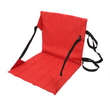 Foldable Outdoor Floor Chair with USCG Approved Flotation Device, Portable Stadium Seat Ensures Safety and Comfort, Back Support Keeps You R