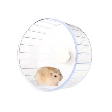 Ultralydløs hamsterleke, avtakbar design for grundig rengjøring, giftfri gjennomsiktig akrylhjul som fremmer sunn trening