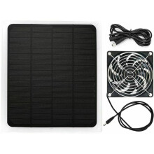 Nem installation af solpanel med forskellige funktioner, monokrystallinsk silicium 20W 12V miniventilator, effektiv luftrensning og lugtfjerning til
