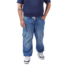 Hardsoda By Indian Garage Co Calças Jogging Denim Plus Size Ajuste Regular (Azul_40)