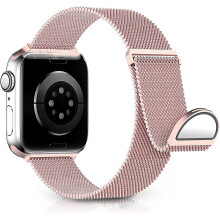 Reserverem kompatibel med Apple Watch-rem 41 mm 40 mm 38 mm til kvinder/mænd, dobbelte magnetiske justerbare armbånd