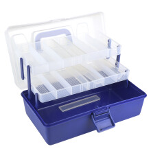 Multipurpose Craft Boxes, Sturdy Plastic Container Compatible with Durability, Fishing Tackle Organizer With Reversible Design Compatible wi