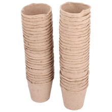 8Cm Recyclable Pulp Pots Compatible with Fragile Seedlings, Direct Planting 3 Inch Peat Pots Improve Survival Rate, Biodegradable Seedling P
