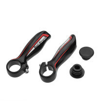 Manoplas de guidão para ciclismo, design ergonômico, leves, em liga de alumínio.