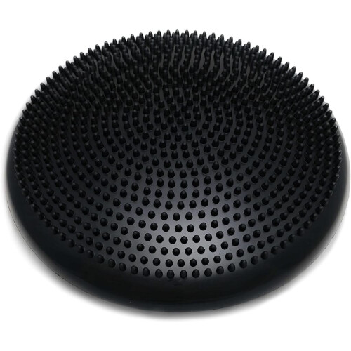 Disco de equilíbrio e estabilidade para exercícios de coordenação e equilíbrio, feito de material resistente e atóxico, portátil para uso em