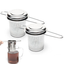 Finmasket teinfuser med filtre, højtemperaturbestandigt rustfrit stål sikrer holdbarhed og lang levetid, kompakt pakke, der er kompatibel me