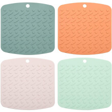 Elegantes y funcionales, aptos para lavavajillas, salvamanteles de silicona para platos calientes, diseño antideslizante que garantiza la es
