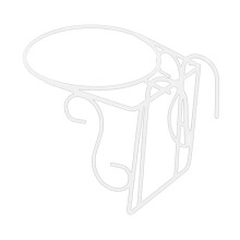 Metal Railing Flower Pot Holder with Secure Anti‑Slip Hold, Durable Hanging Planter for Balcony Style J