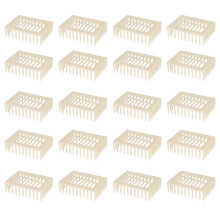 20 Pack Plastic Queen Rearing Box Set, Square Bee Cage for Easy Queen Handling and Beekeeping