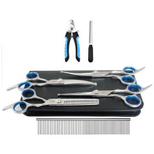 Pet Grooming Tools, Stainless Steel Comprehensive Set Compatible with Dogs And Cats, Ergonomic Design Promotes ComCompatible witht During Us