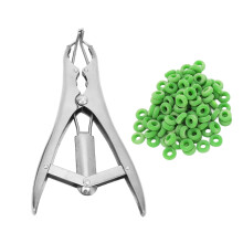 Farmers Tool, Quality Plastic Handle Castration Bander Compatible with Livestock, Easy Open Design with Strong Elasticity Compatible with Sa