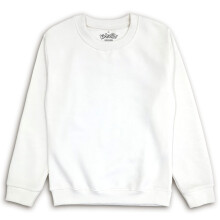 Moletom Meninas Kidsville Off White em Poliéster e Algodão