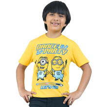 Kidsville Officiële Despicable Me Minions Jongens Korte Mouwen Geel T-Shirt