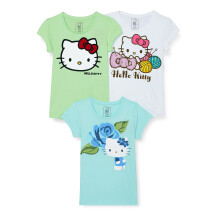 Kidsville Officiële Hello Kitty Graphic Meisjes Multicolor Regular Fit T-shirt