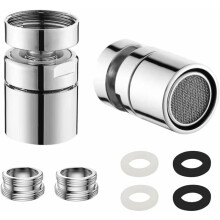 Kit adaptor pentru robinet rezistent la rugină, adaptor universal pentru robinet de chiuvetă pentru opțiuni multiple de conectare cu insta