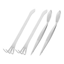 4pcs Bonsai Tool Set with Extended Length Tweezers and Rake for Precise Trimming and Shaping