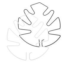 Plant Support Trellis Set for Monstera, Leaf Shaped AntiTipping Design, Durable Lightweight Structure