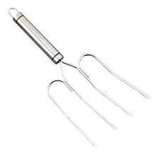 Stainless Steel Turkey Lifter Fork Ergonomic Grip Heat Resistant Easy Clean for Roasting and BBQ