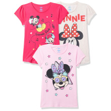 Kidsville Mickey & Friends Gedrukt Regular Fit Multikleur Katoenen Meisjes T-Shirt