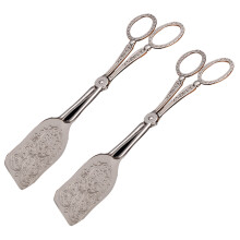 Elegantes Tortenheber-Set aus Silber, hochwertiges Material für zeitlose Feierlichkeiten.