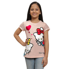 Kidsville Officiële Hello Kitty Meisjes T-shirt met Print voor Kinderen