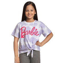 Kidsville Relaxed Fit Barbie Gedrukt Multicolor T-shirt Voor Meisjes