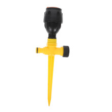 Garden Sprinkler Automatic 360 Rotating Lawn Water Sprinkler Adjustable Spray Angle Durable Plastic for Even Watering