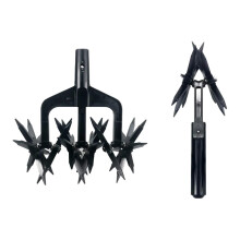 2 in 1 Manual Lawn Aerator and Garden Soil Cultivator with Deep Aeration and Lightweight Durable Design