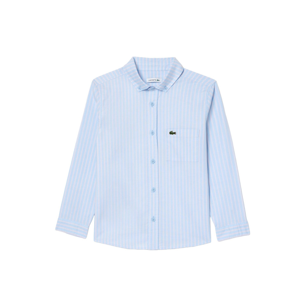 New Lacoste Men's Striped Oxford Cotton Shirt