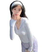 Stylish Nylon Windproof Sun Hoodie For Women-hooded white M