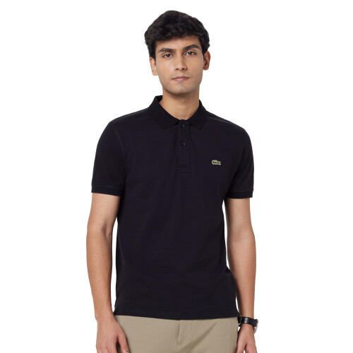 Lacoste Lacoste Ανδρικό Polo L.12.12 Κλασικής Γραμμής Μαύρο
